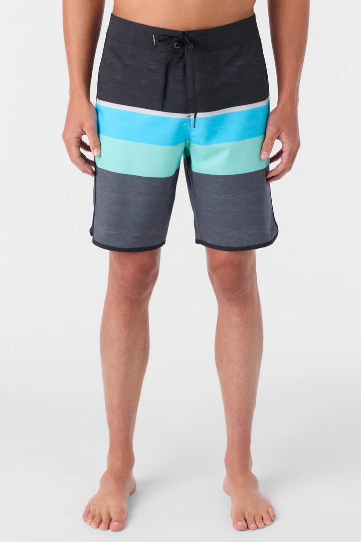 O'NEILL LENNOX SCALLOP 19" BOARDSHORTS - BLACK - West Coast Paddle Sports