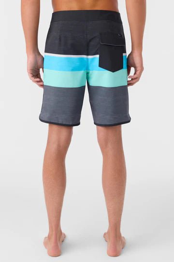 O'NEILL LENNOX SCALLOP 19" BOARDSHORTS - BLACK - West Coast Paddle Sports