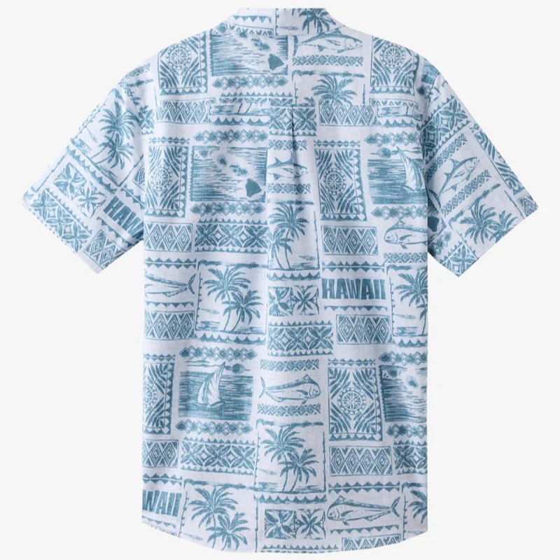 O'NEILL TRVLR UPF TRAVERSE HAWAII WOVEN BUTTON DOWN SHIRT - WHITE - West Coast Paddle Sports