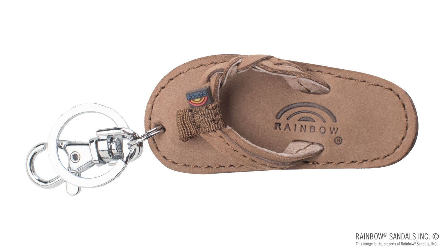 Rainbow Sandals Leather Sandal key Chain - West Coast Paddle Sports