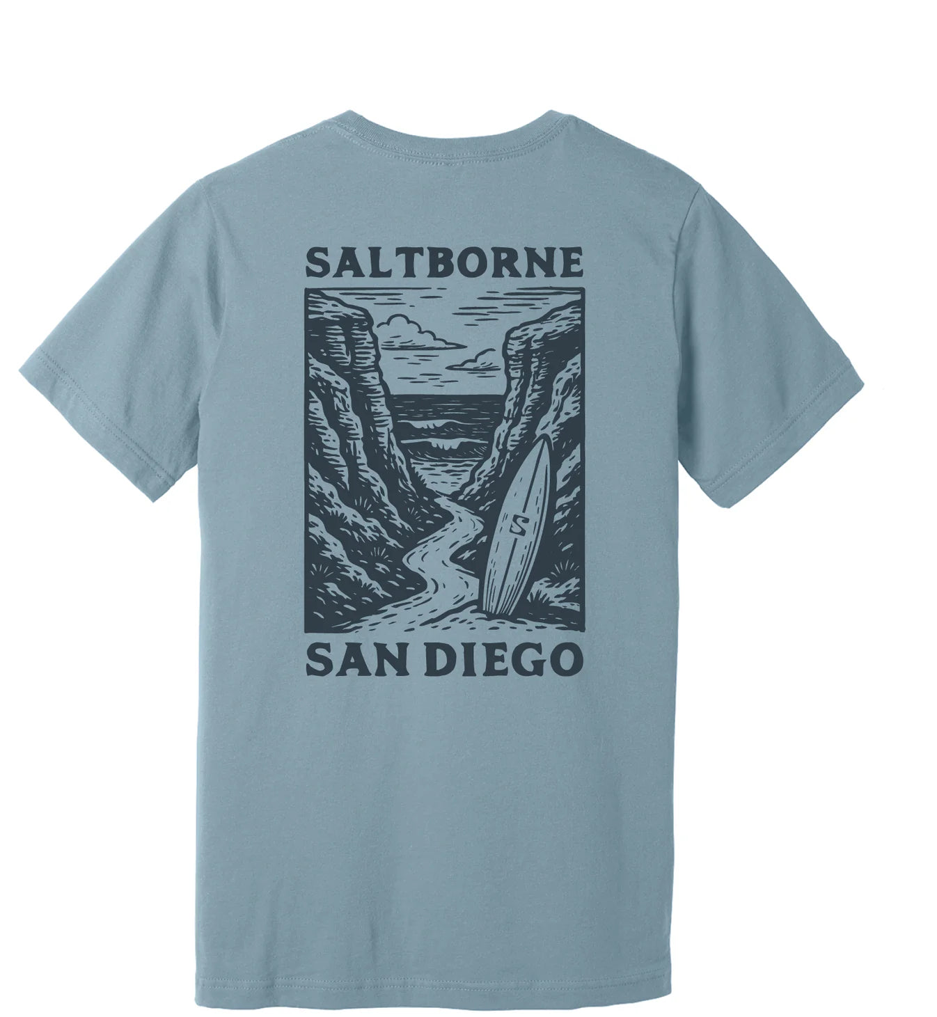Saltborne San Diego Bluffs T-Shirt - Denim Sea