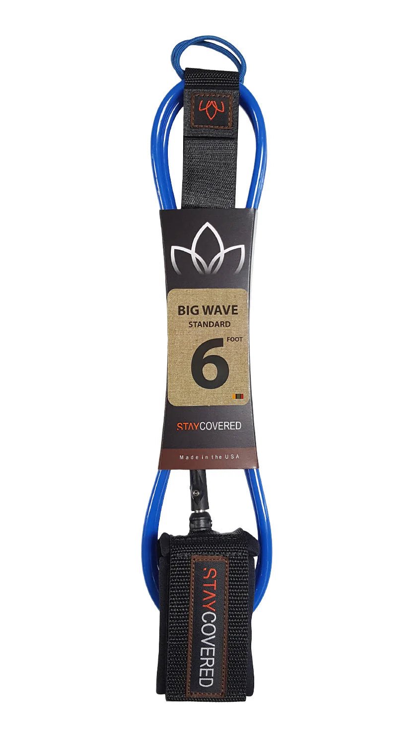 STAY COVERED 5/16" DOUBLE SWIVEL 6' STRAIGHT LEASH - West Coast Paddle Sports
