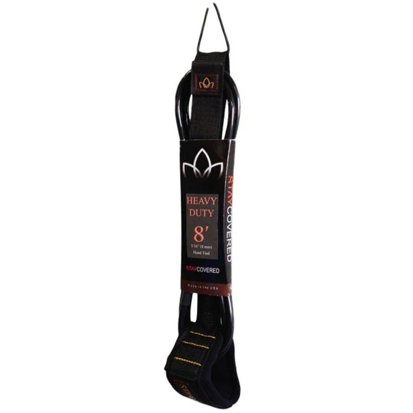 STAY COVERED Big Wave Double Swivel 8' Leash - West Coast Paddle Sports