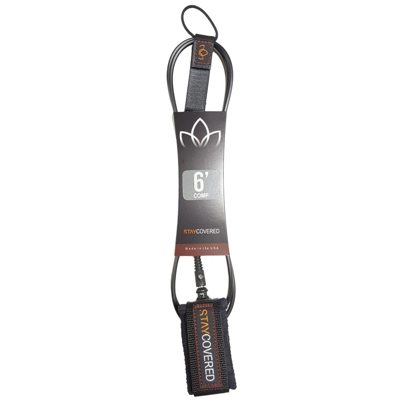 STAY COVERED STANDARD COMP LEASH 6' - West Coast Paddle Sports