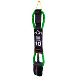 STAY COVERED SUP 5/16 DOUBLE SWIVEL 10’ STRAIGHT LEASH - Green - GEAR/EQUIPMENT