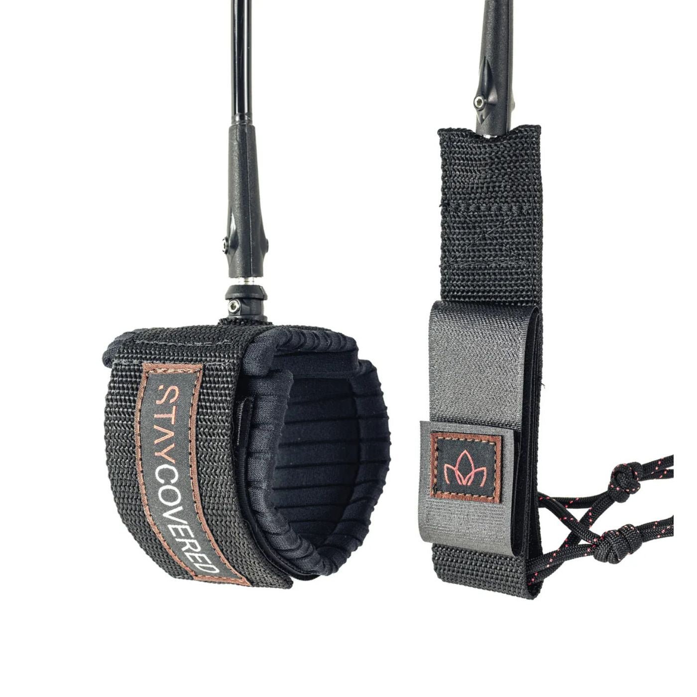 STAY COVERED SUP 5/16" DOUBLE SWIVEL 7' STRAIGHT LEASH - West Coast Paddle Sports