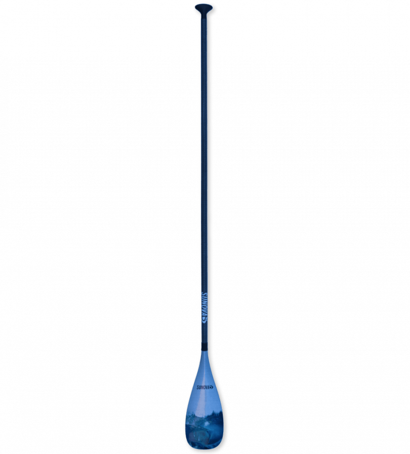 Sunova Carbon Paddle - Adjustable - Silver Wave - West Coast Paddle Sports