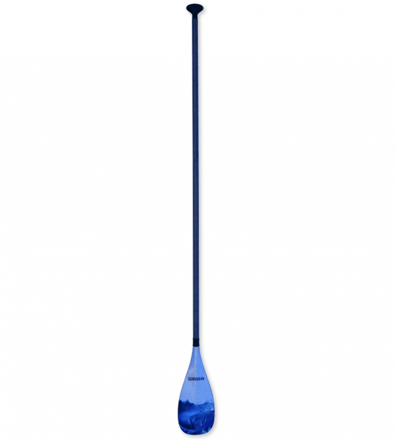 Sunova Carbon Paddle - Adjustable - Silver Wave - West Coast Paddle Sports