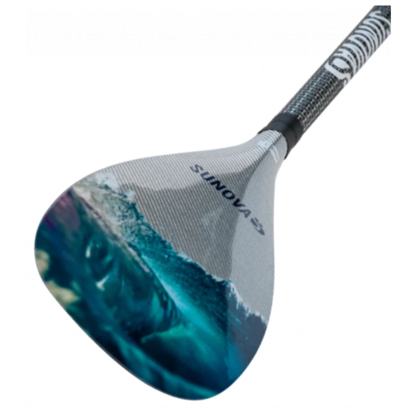 Sunova Carbon Paddle - Adjustable - Silver Wave - West Coast Paddle Sports