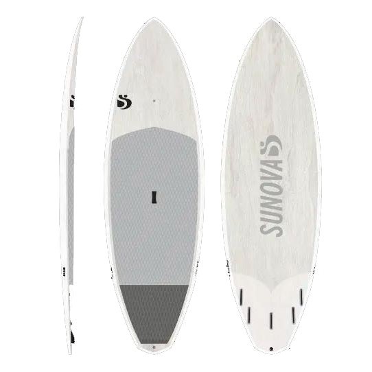 SUNOVA Ghost 8'5" x 30 1/8" 119.3L SUP Surf Whitewash - Prebook for June 2026 - West Coast Paddle Sports