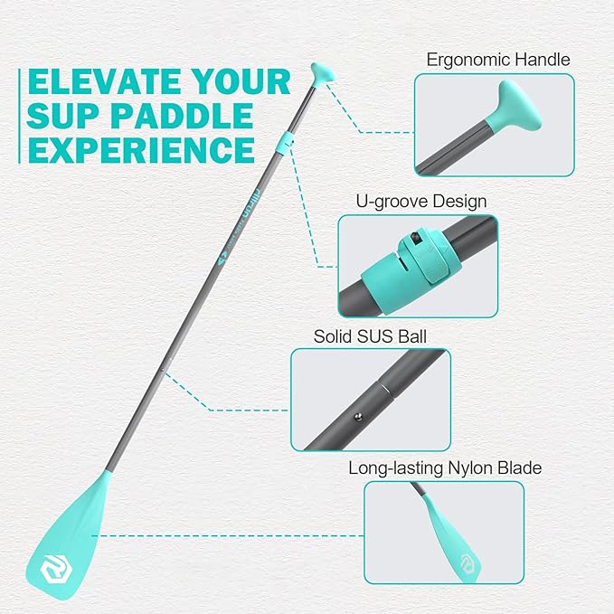 4 Piece Lightweight Floating SUP Kayak Paddle