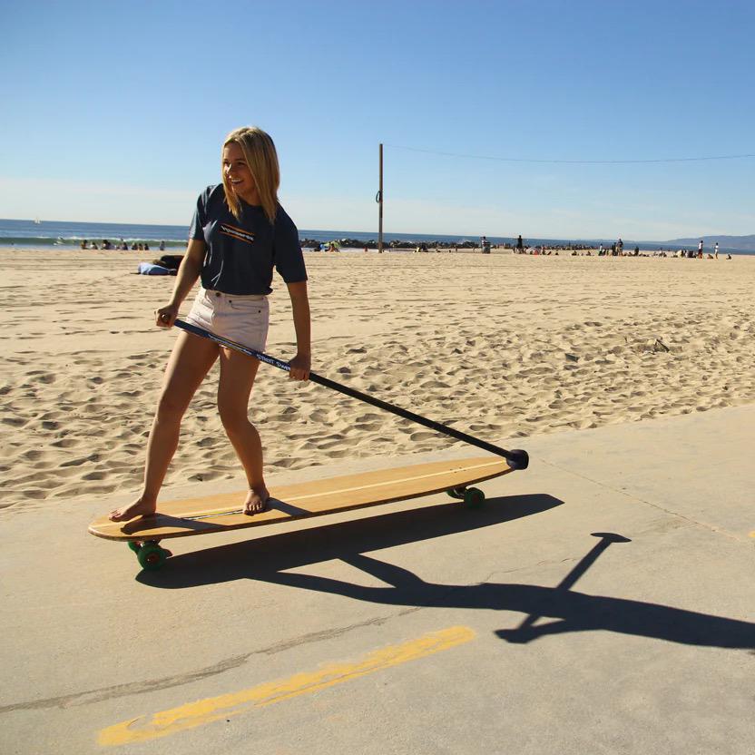 SUPSKATE Street Sweeper Paddle — Mid Flex | Land Paddling Skate Paddle - West Coast Paddle Sports