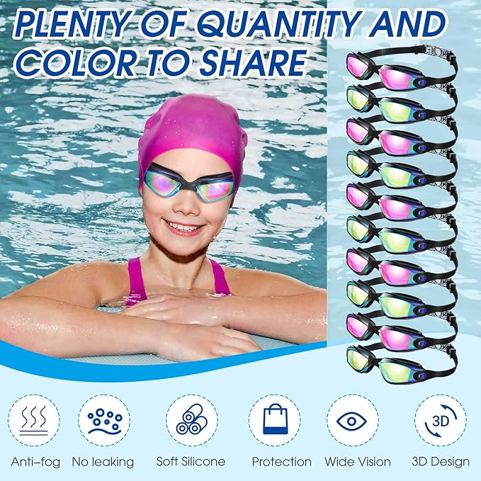 SWIM GOGGLES POOL - Anti Fog Silicone - West Coast Paddle Sports