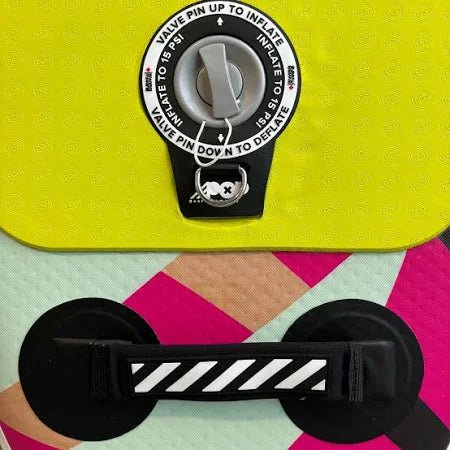 The POP Up – Royal Hawaiian – Mint/Black Inflatable SUP - West Coast Paddle Sports