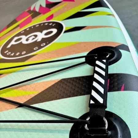 The POP Up – Royal Hawaiian – Mint/Black Inflatable SUP - West Coast Paddle Sports
