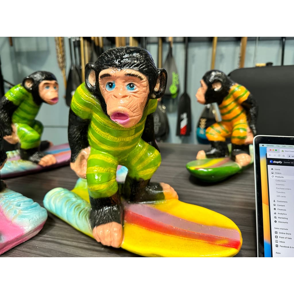 THE SURF MONKEY - Light green/ yellow stripe - MISC