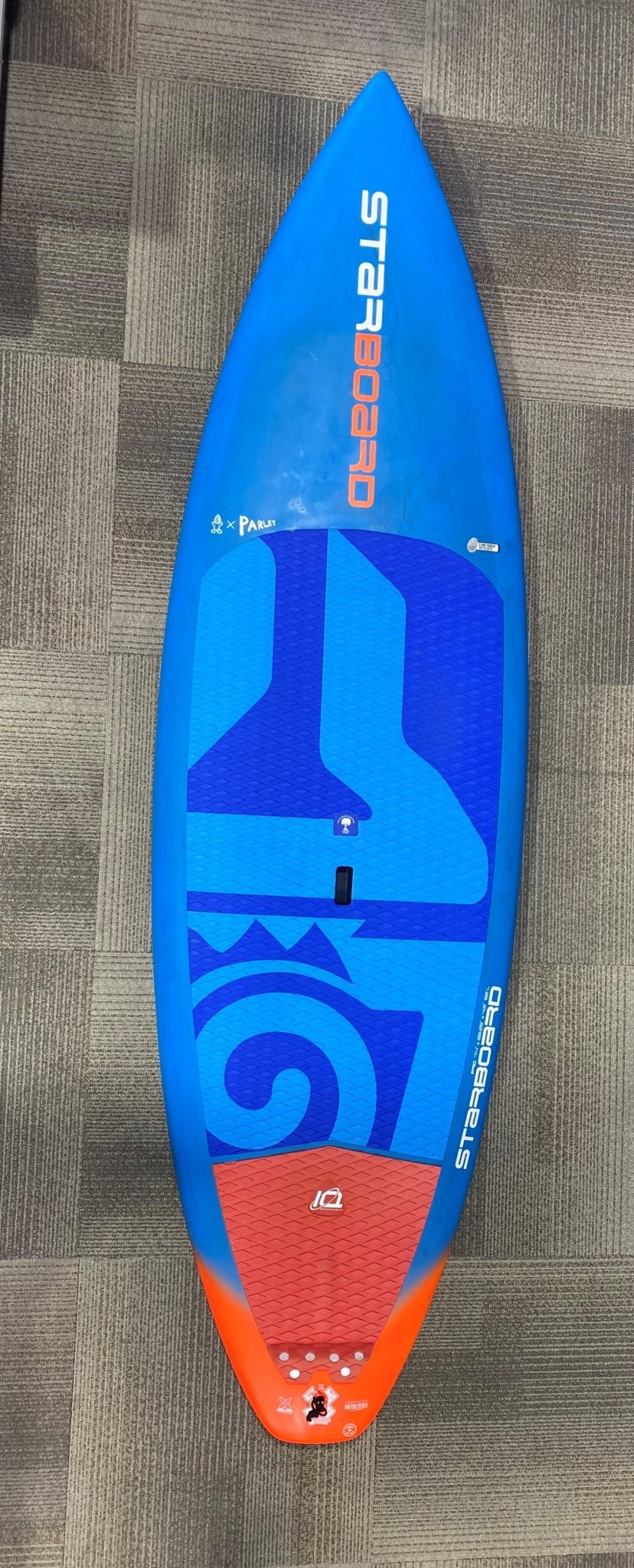 USED - Starboard Pro Blue Carbon Sandwich 7'4" x 25.25" x 4.3" 82L SUP Surfboard - West Coast Paddle Sports
