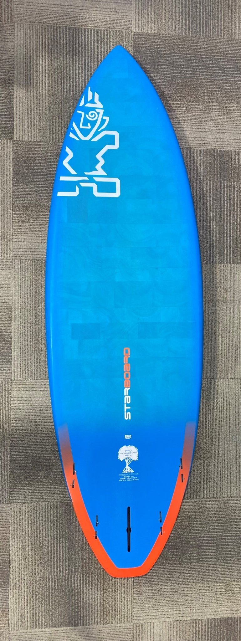USED - Starboard Pro Blue Carbon Sandwich 7'4" x 25.25" x 4.3" 82L SUP Surfboard - West Coast Paddle Sports