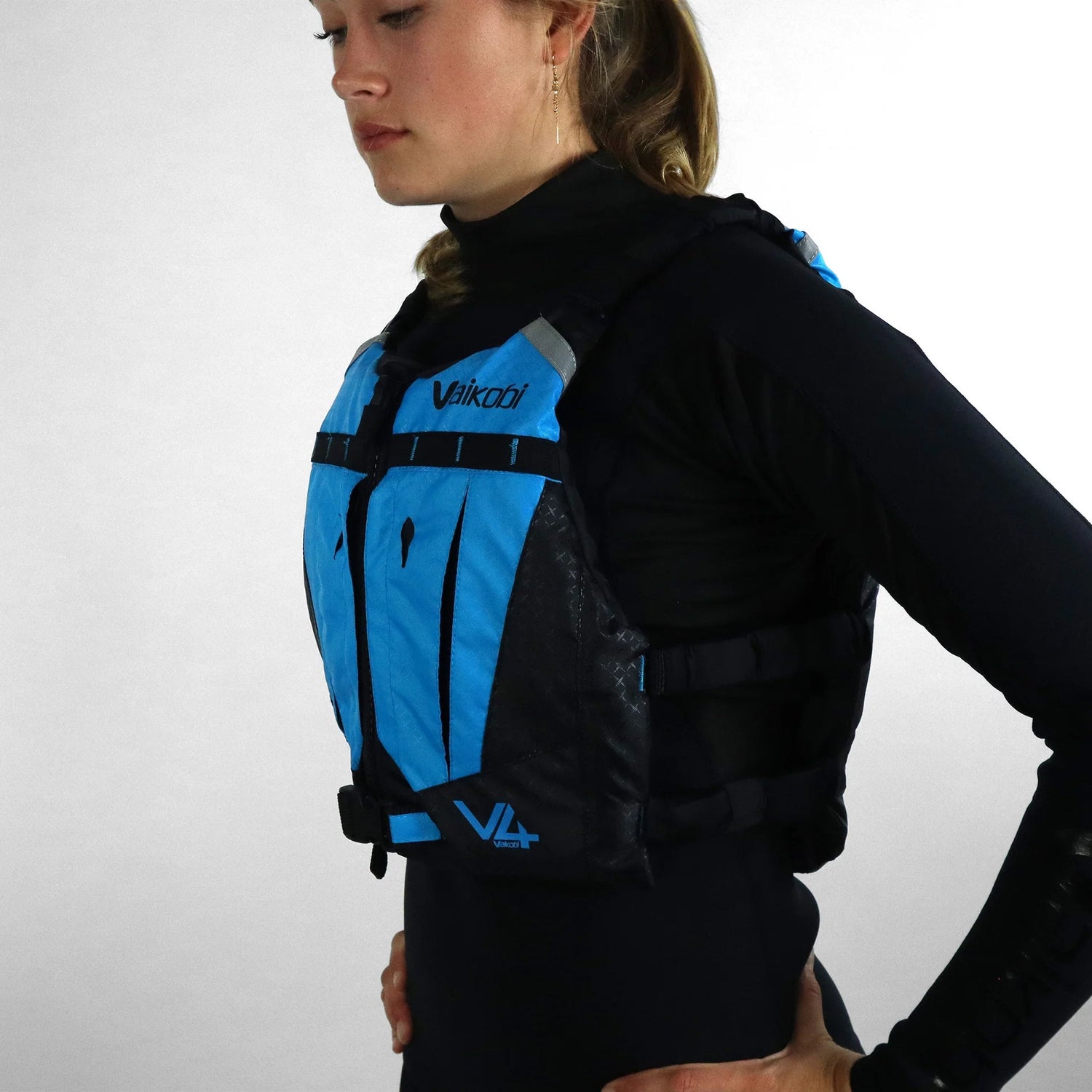 V4 Ocean Racing PFD Life Jacket - Cyan - West Coast Paddle Sports
