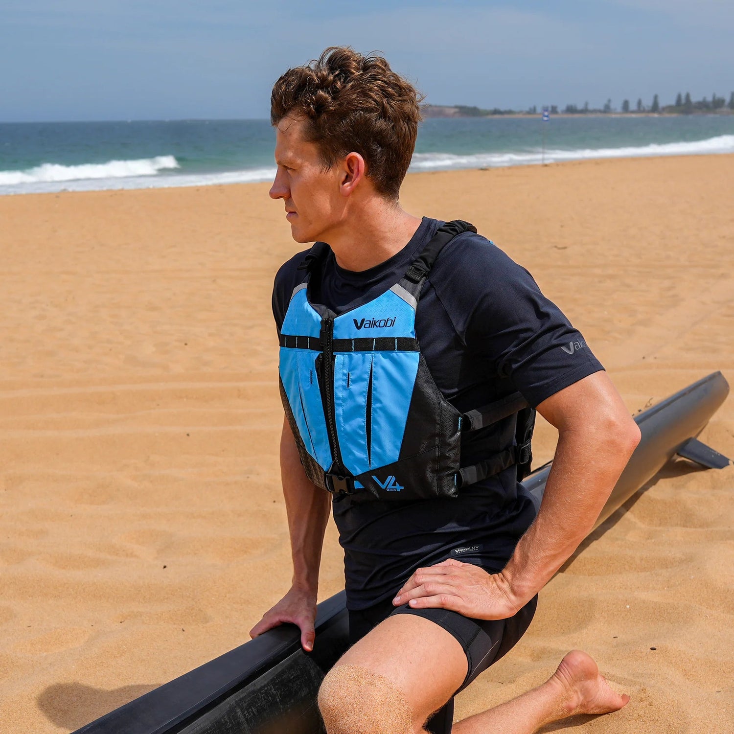 V4 Ocean Racing PFD Life Jacket - Cyan - West Coast Paddle Sports