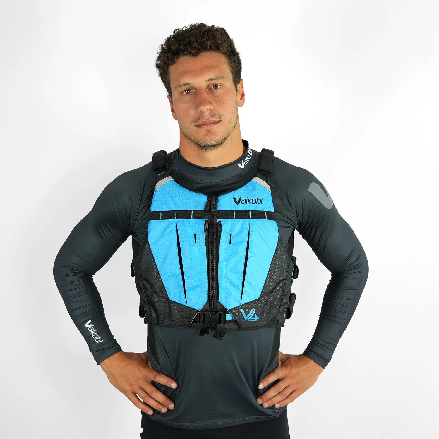 V4 Ocean Racing PFD Life Jacket - Cyan - West Coast Paddle Sports