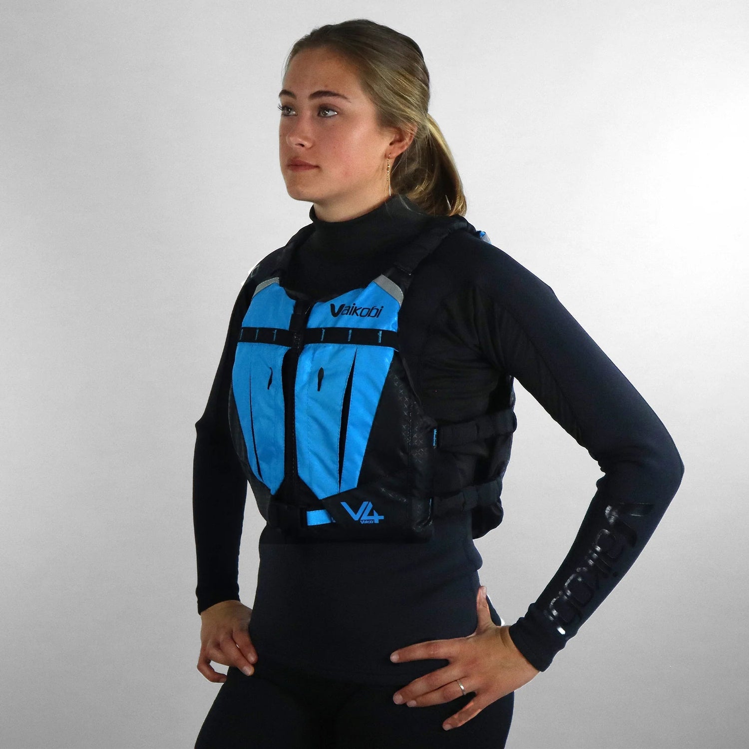 V4 Ocean Racing PFD Life Jacket - Cyan - West Coast Paddle Sports