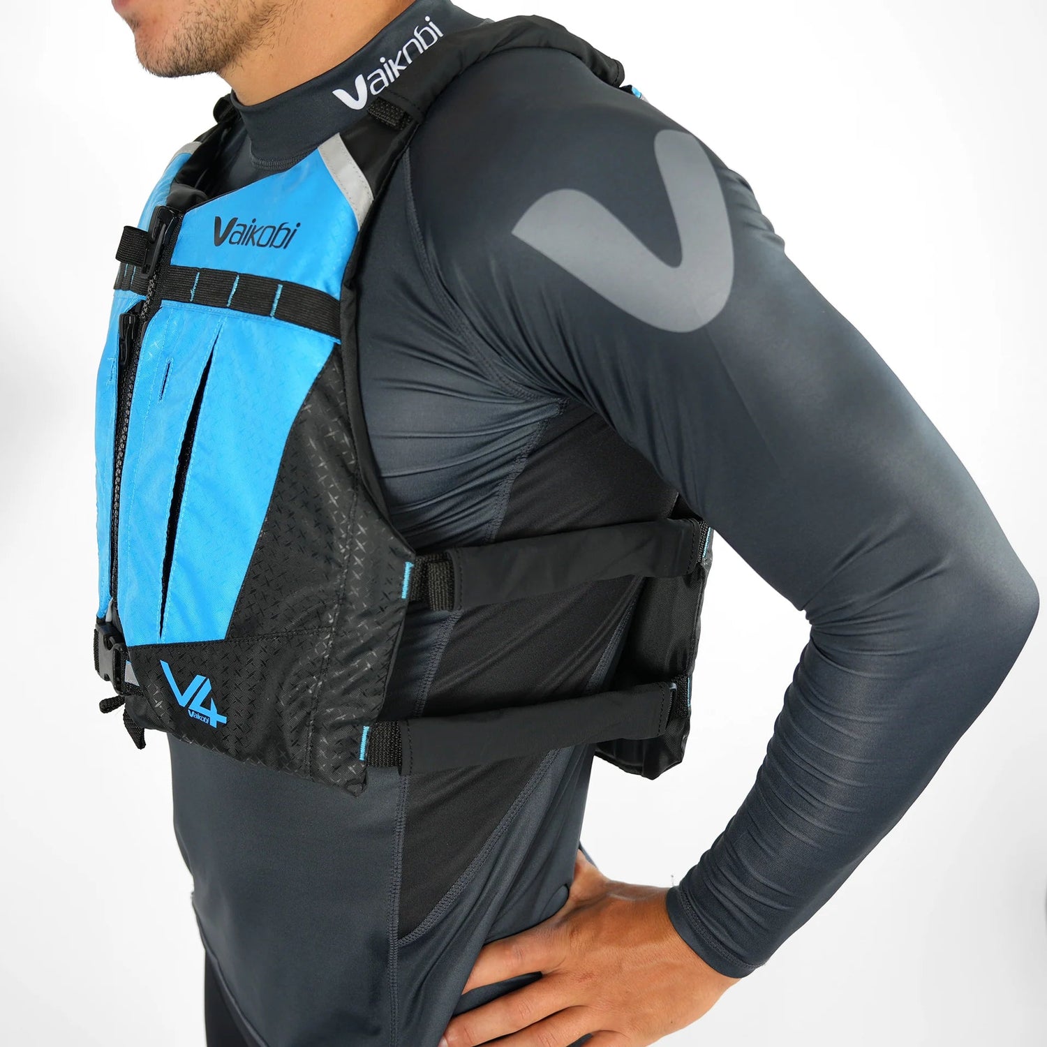 V4 Ocean Racing PFD Life Jacket - Cyan - West Coast Paddle Sports
