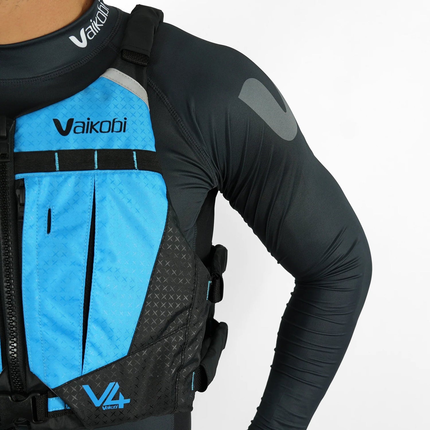 V4 Ocean Racing PFD Life Jacket - Cyan - West Coast Paddle Sports