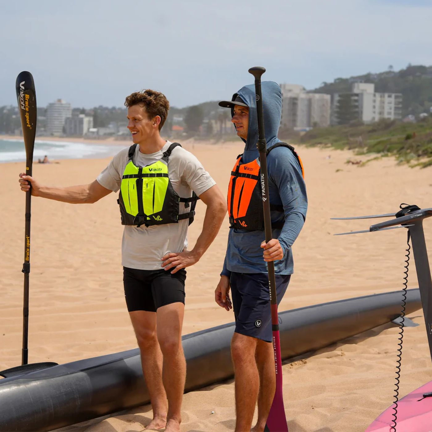 V4 Ocean Racing PFD Life Jacket - Fluro Yellow - West Coast Paddle Sports