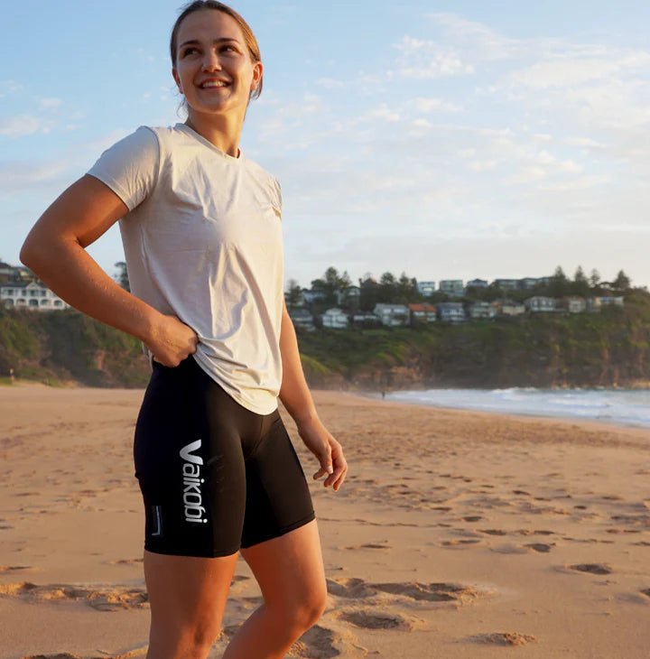 VAIKOBI UV PADDLE SHORTS - WOMENS - BLACK - West Coast Paddle Sports
