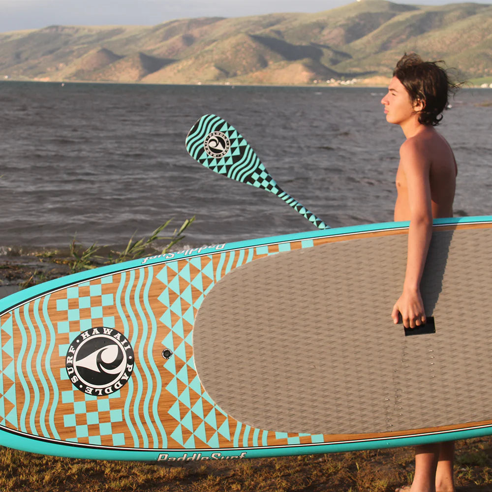 2024 Paddle Surf Hawaii  Wide All Arounder - Bamboo 9'8" x 30" x 4.5" 142L