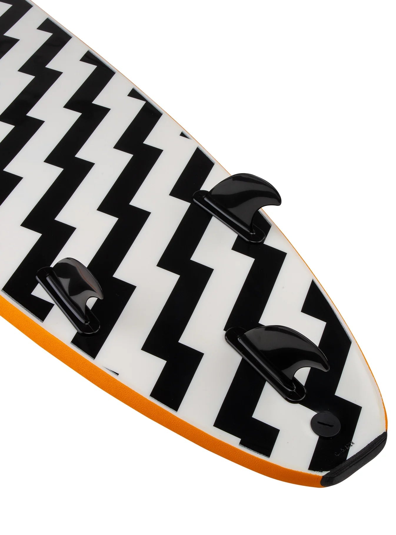 WAVE BANDIT EZ RIDER 8'0" - ORANGE/WHITE BOLT 25 - West Coast Paddle Sports