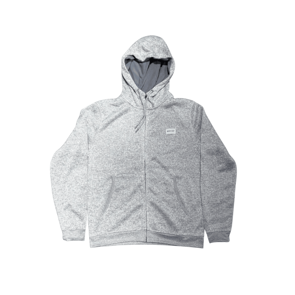 WCPS LIGHT SWEATSHIRT LONG SLEEVE ZIP JACKET - Gray - West Coast Paddle Sports