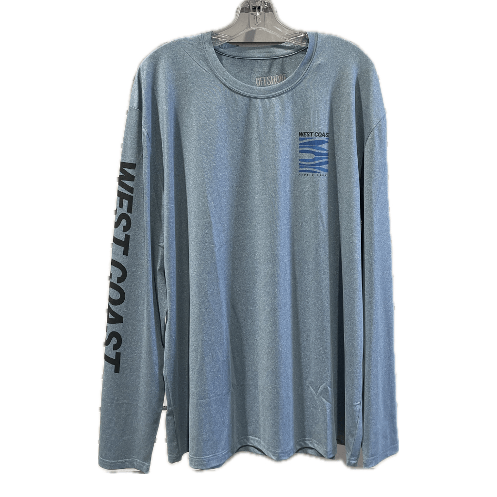 WCPS Long Sleeve Race Jersey/ Blue - West Coast Paddle Sports