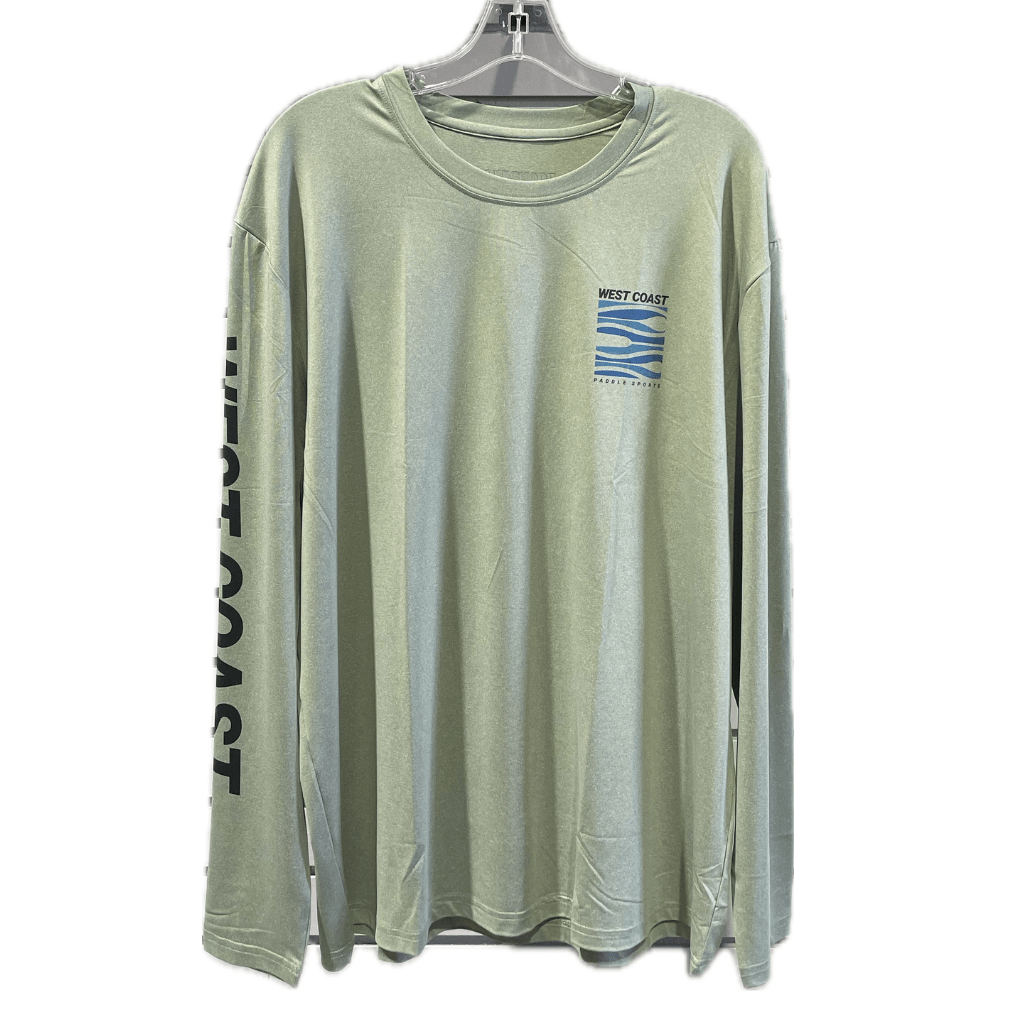 WCPS Long Sleeve Race Jersey/ Green - West Coast Paddle Sports