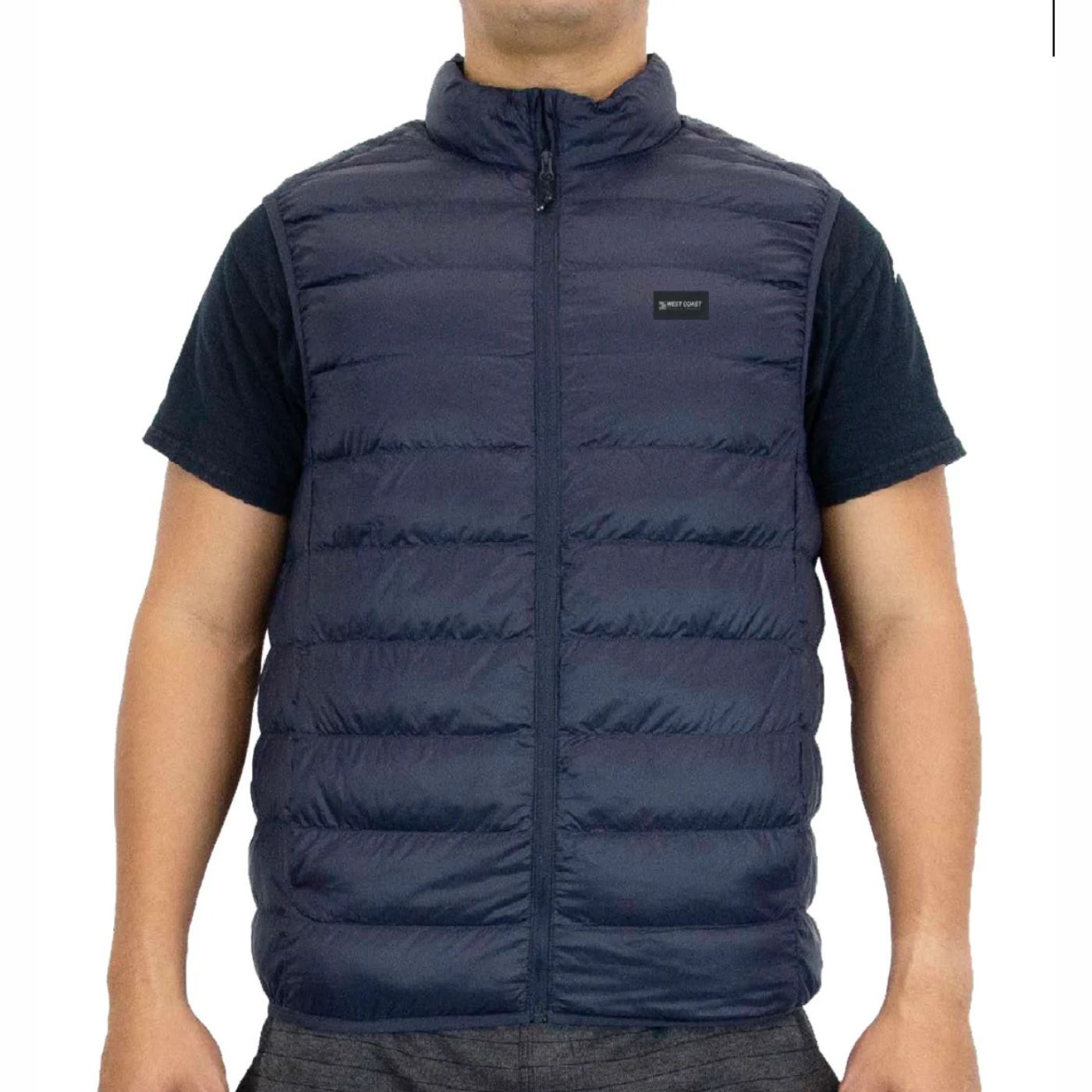 WCPS PUFFY VEST - NAVY - West Coast Paddle Sports