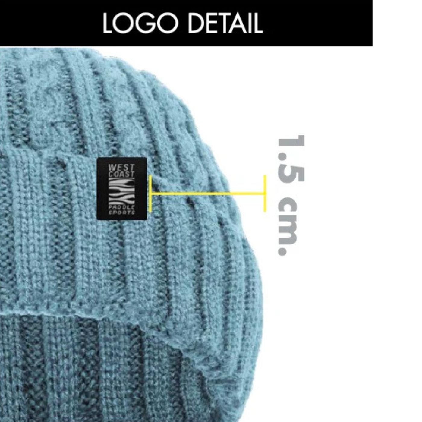 WCPS WOMEN'S BEANIE - LIGHT BLUE - West Coast Paddle Sports
