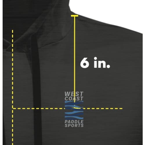 WEST COAST PADDLE SPORTS MEN'S LIGHT PADDLE LONG SLEEVE HOODIE - CHARCOAL - West Coast Paddle Sports