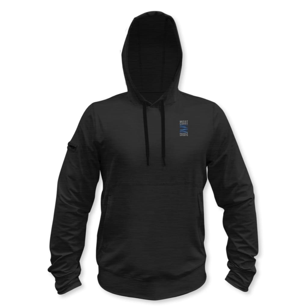 WEST COAST PADDLE SPORTS MEN'S LIGHT PADDLE LONG SLEEVE HOODIE - CHARCOAL - West Coast Paddle Sports