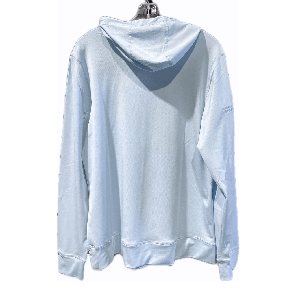 WEST COAST PADDLE SPORTS MEN'S LIGHT PADDLE LONG SLEEVE HOODIE - HEATHER LIGHT BLUE - West Coast Paddle Sports