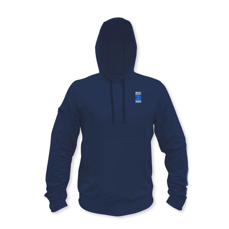 WEST COAST PADDLE SPORTS MEN'S LIGHT PADDLE LONG SLEEVE HOODIE - NAVY - West Coast Paddle Sports