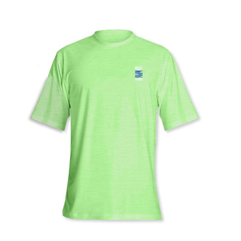 WEST COAST PADDLE SPORTS MEN'S SHORT SLEEVE JERSEY - LIME - West Coast Paddle Sports