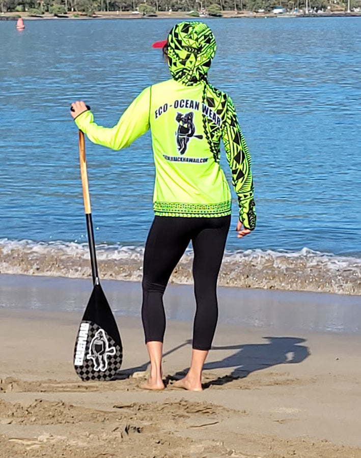 Silverback Hawaii Hawaiian Hydro Hoodie Paddle Shirt - Women's Tribal Tatoo - West Coast Paddle Sports