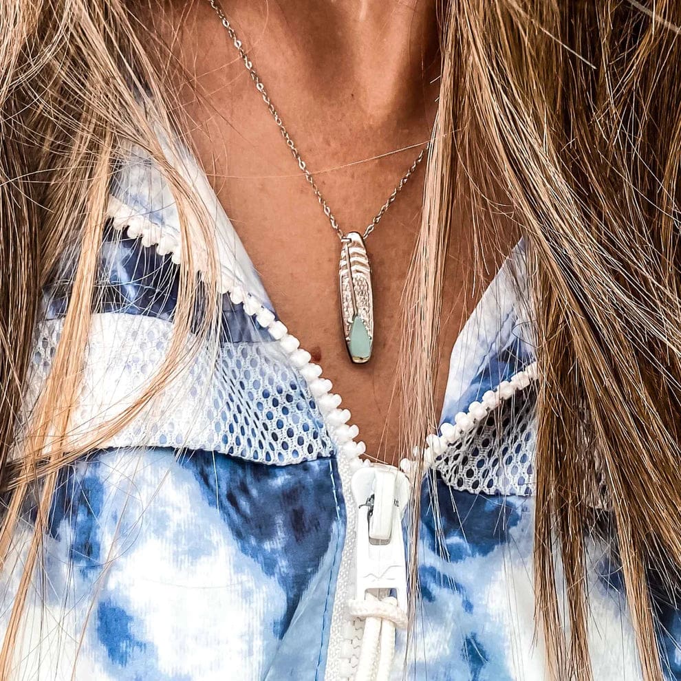 Born To Rock Jewelry Birthstone Paddle Board Necklace - West Coast Paddle Sports