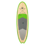 BRUSURF SURFSHRED GREEN BAMBOO SUP 9'6" X 33" - West Coast Paddle Sports