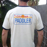CALI PADDLER MEN'S LICENSE PLATE T-SHIRT - West Coast Paddle Sports