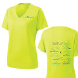 CALI PADDLER WOMEN’S HiVis Yellow Paddle All Waves Jersey - Small - APPAREL