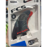 FCS G-XQ Rear Fins - Red Smoke - FINS