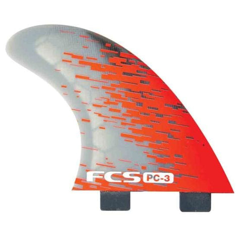 FCS PC-3 Red Smoke Quad Fins - FINS
