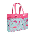 Gecko Oversized Beach Tote - Flamingos - Apparel & Accessories